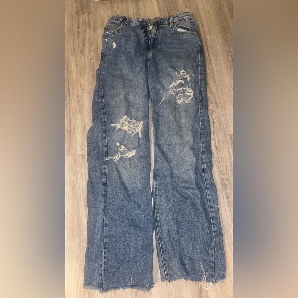 Garage Wide Leg Denim Jeans